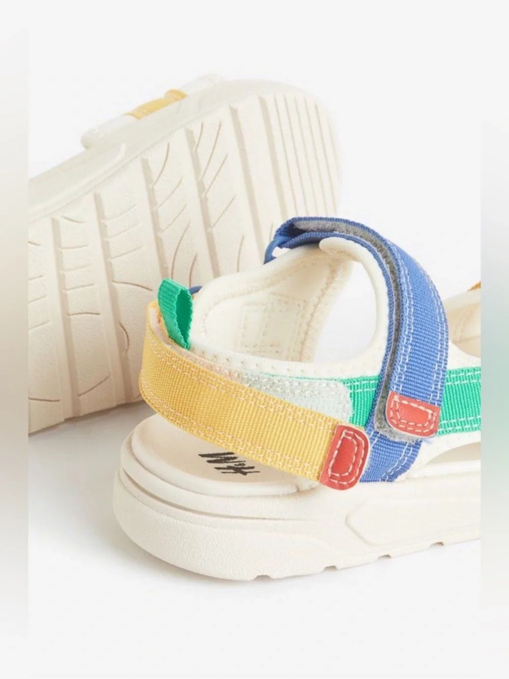 H&M Kids Colorblock Strap Sandals - Yellow, Blue, Green, Red